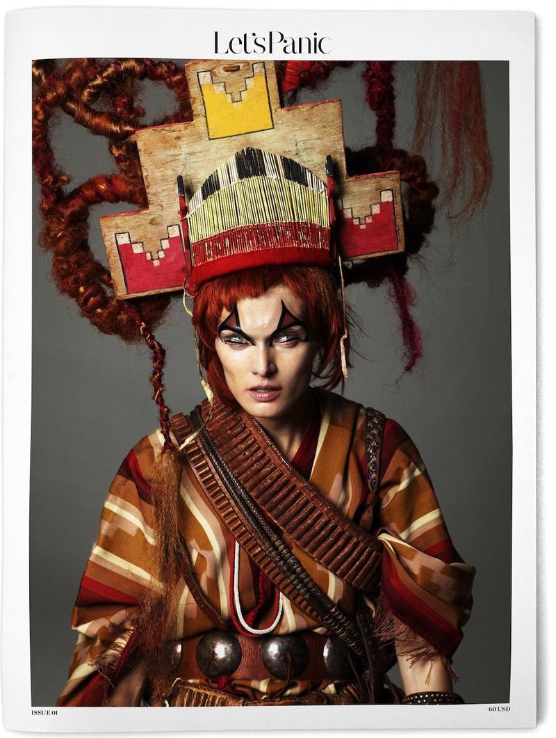 Małgosia Bela na okładce Let's Panic Magzine nr 1, fot. Aaron Ward