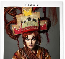 Małgosia Bela na okładce Let's Panic Magzine nr 1, fot. Aaron Ward
