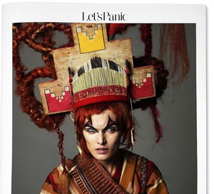 Małgosia Bela na okładce Let's Panic Magzine nr 1, fot. Aaron Ward