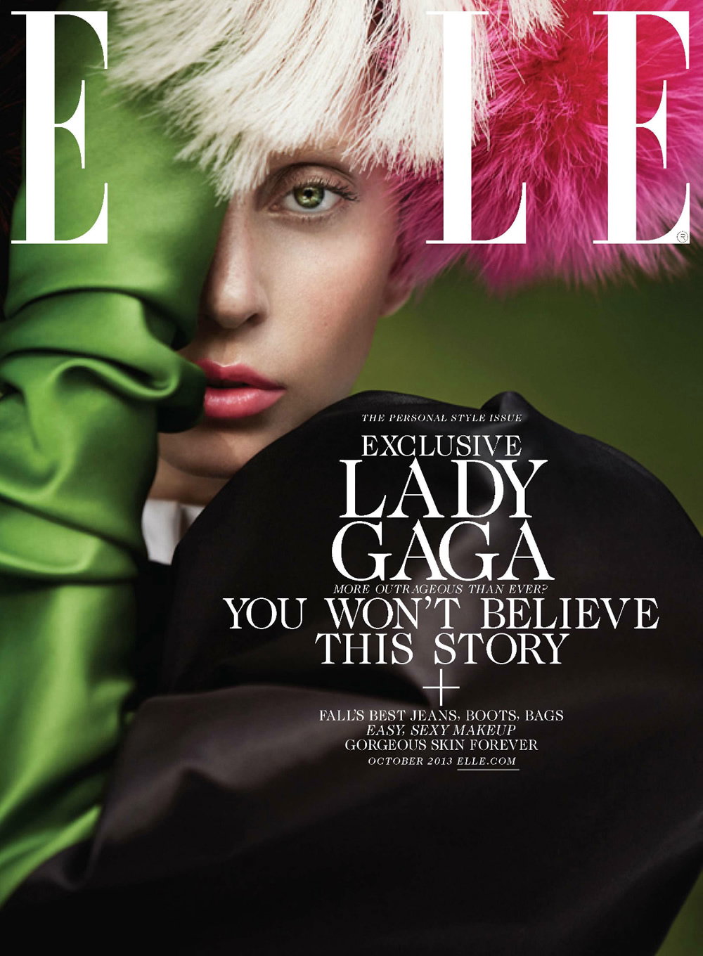 Lady Gaga w październikowym ELLE US