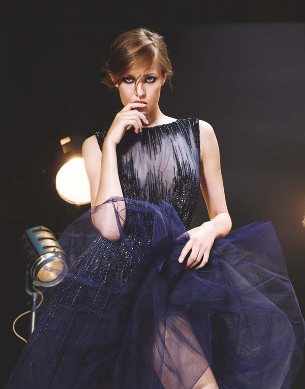 Cara Delevingne, Ashleigh Good i Nadja Bender w Numéro wrzesień 2013, fot. Karl Lagerfeld