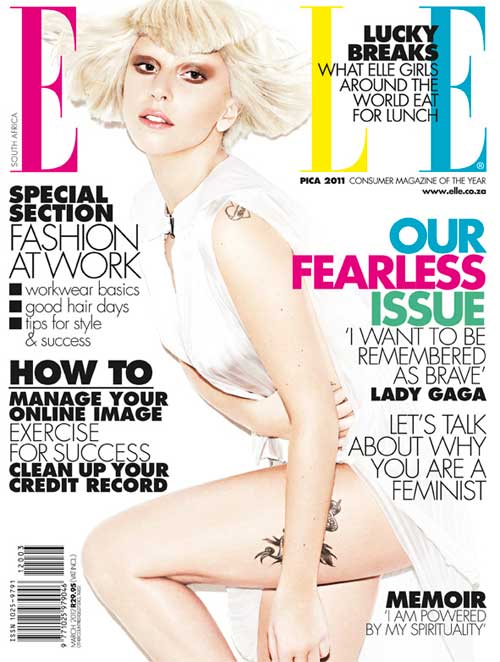 Lady Gaga w październikowym ELLE US