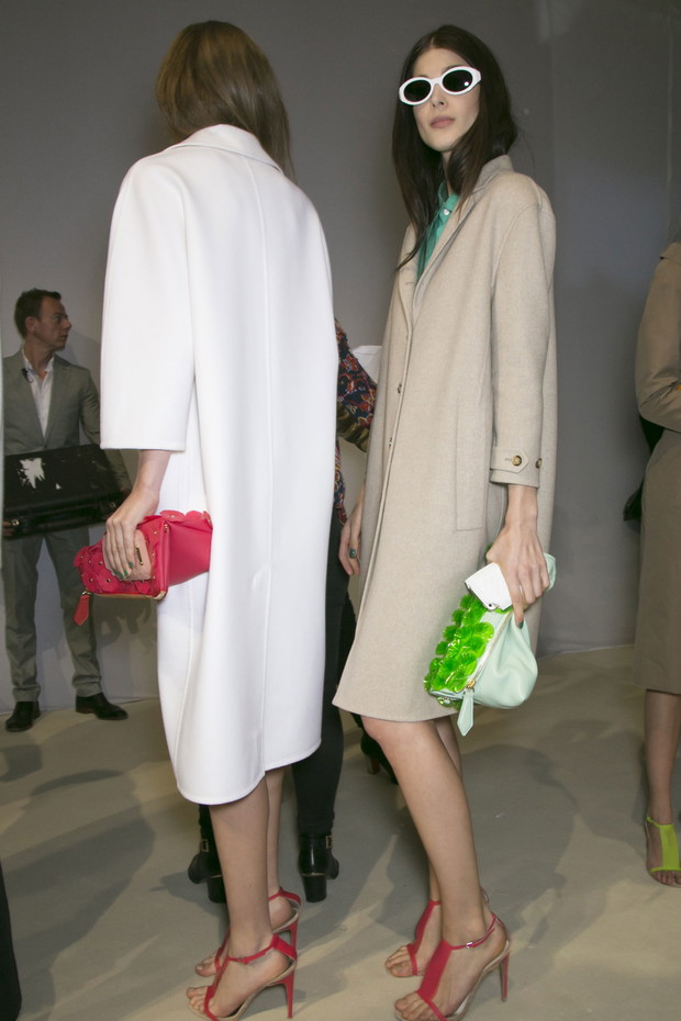 Backstage pokazu Burberry wiosna-lato 2014