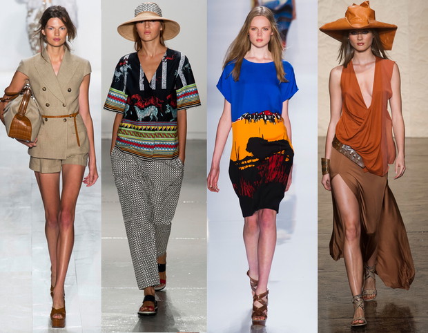 Trendy wiosna-lato 2014: SAFARI - od l. Michael Kors, Suno, Diane von Furstenberg, Donna Karan / fot. Imaxtree
