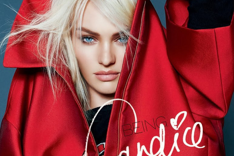 Candice Swanepoel w sesji okładkowej dla ELLE UK grudzień 2013, fot. Kai Z Feng