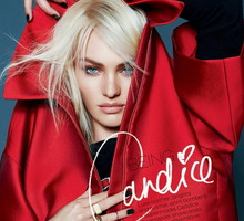 Candice Swanepoel w sesji okładkowej dla ELLE UK grudzień 2013, fot. Kai Z Feng