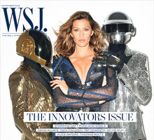 Daft Punk i Gisele Bündchen - trio idealne w sesji dla WSJ Magazine