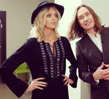 Anja Rubik na planie "Project Runway"