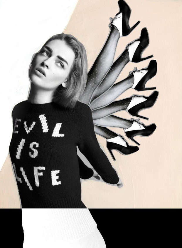 Daga Ziober w sesji dla Flair listopad 2013, fot. Quentin Jones