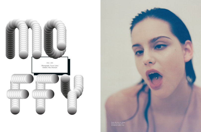 Moffy w sesji dla POP Magazine, fot. Tyrone Lebon