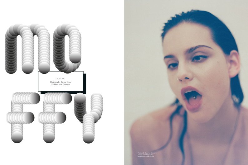Moffy w sesji dla POP Magazine, fot. Tyrone Lebon