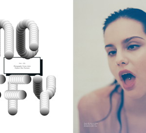 Moffy w sesji dla POP Magazine, fot. Tyrone Lebon