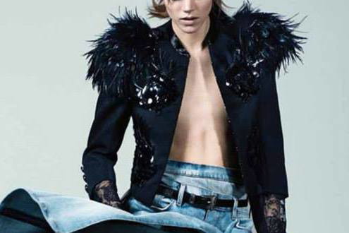 Freja Beha Erichsen w Louis Vuitton dla Interview