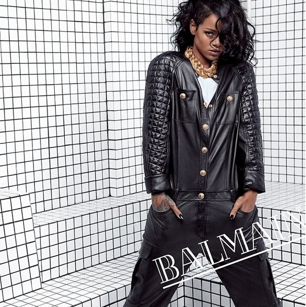 Rihanna w kampanii Balmain wiosna-lato 2014