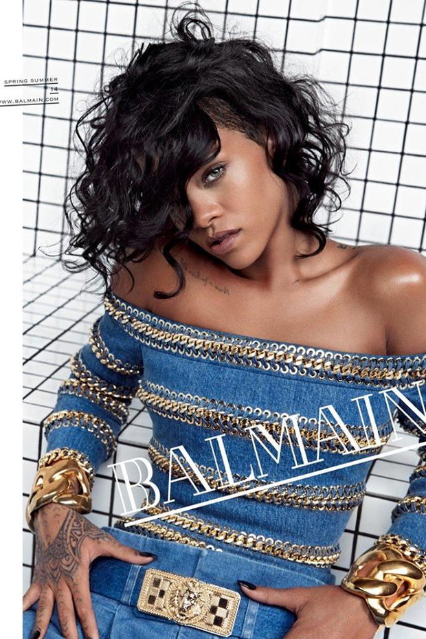 Rihanna w kampanii Balmain wiosna-lato 2014