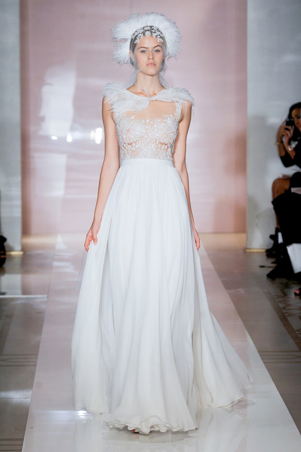 Suknie ślubne 2014: Reem Acra jesień 2014