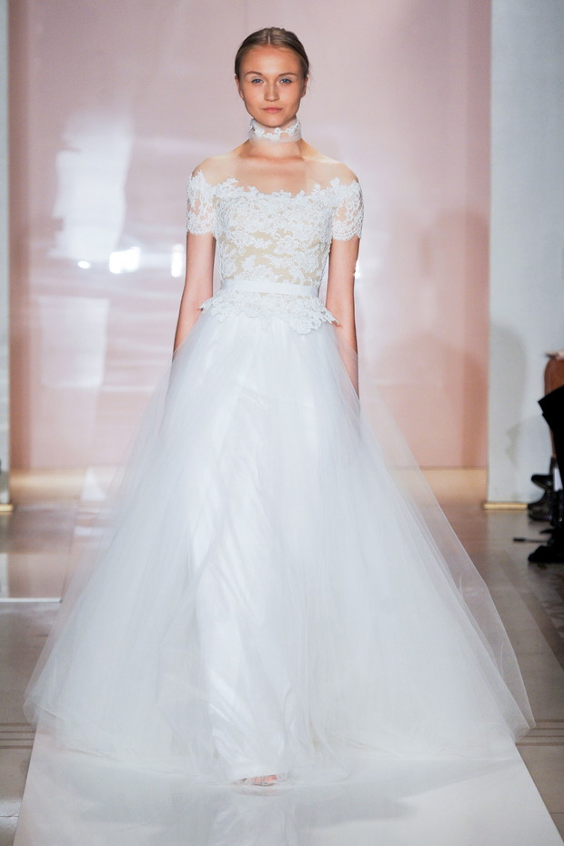 Suknie ślubne 2014: Reem Acra jesień 2014