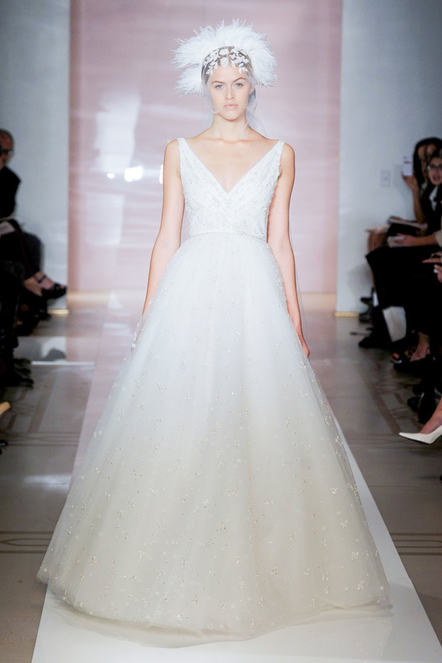 Suknie ślubne 2014: Reem Acra jesień 2014