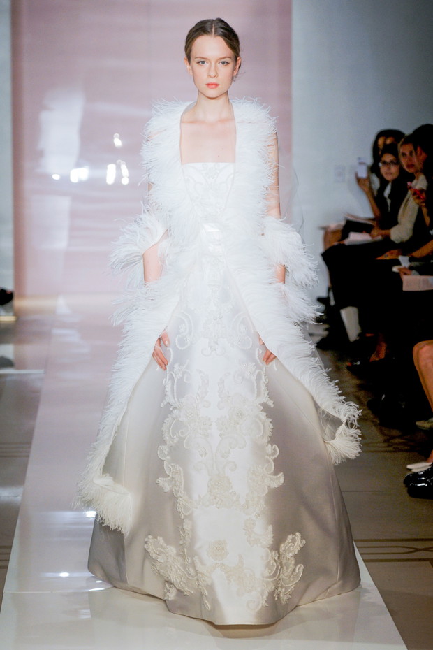 Suknie ślubne 2014: Reem Acra jesień 2014