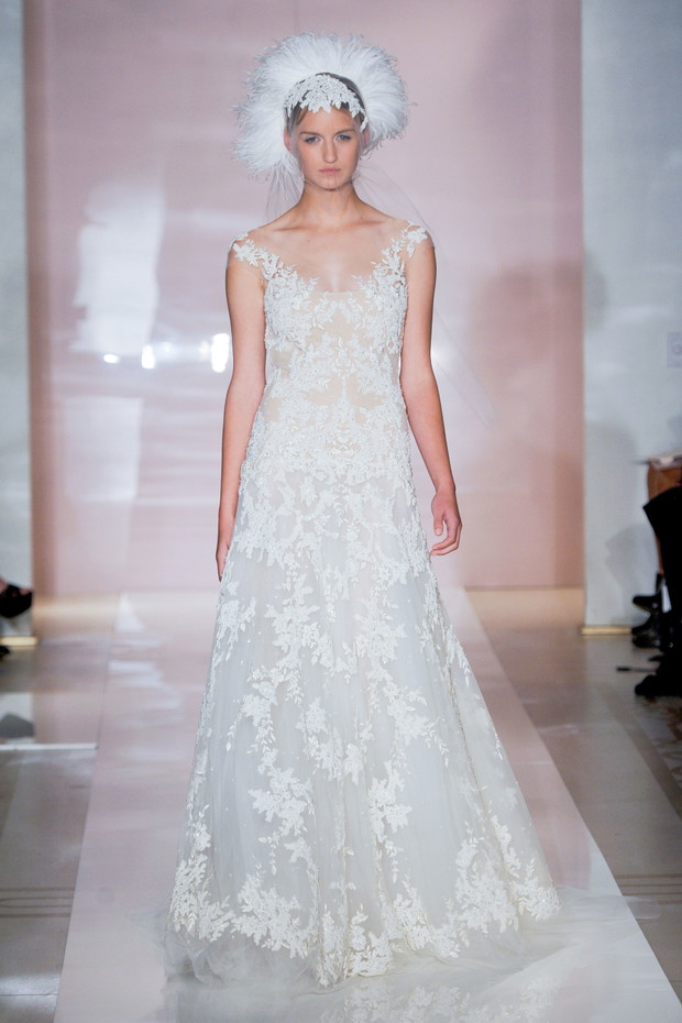 Suknie ślubne 2014: Reem Acra jesień 2014