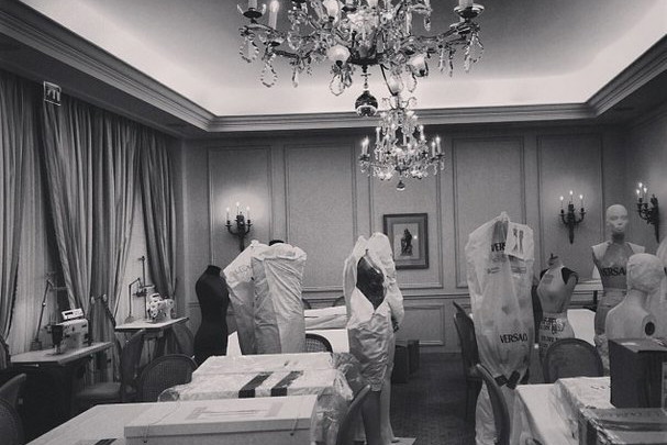 Versace haute couture wiosna-lato 2014: relacja Instagram