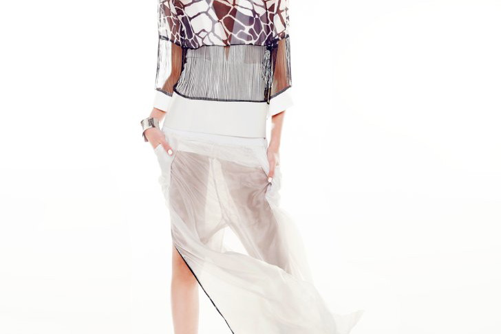 Ewa Wladymiruk w sesji ELLE & Project Runway