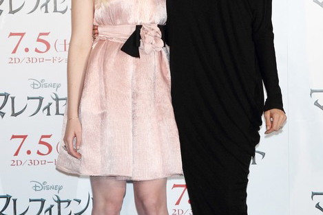 Angelina Jolie i Elle Fanning promują film "Czarownica"