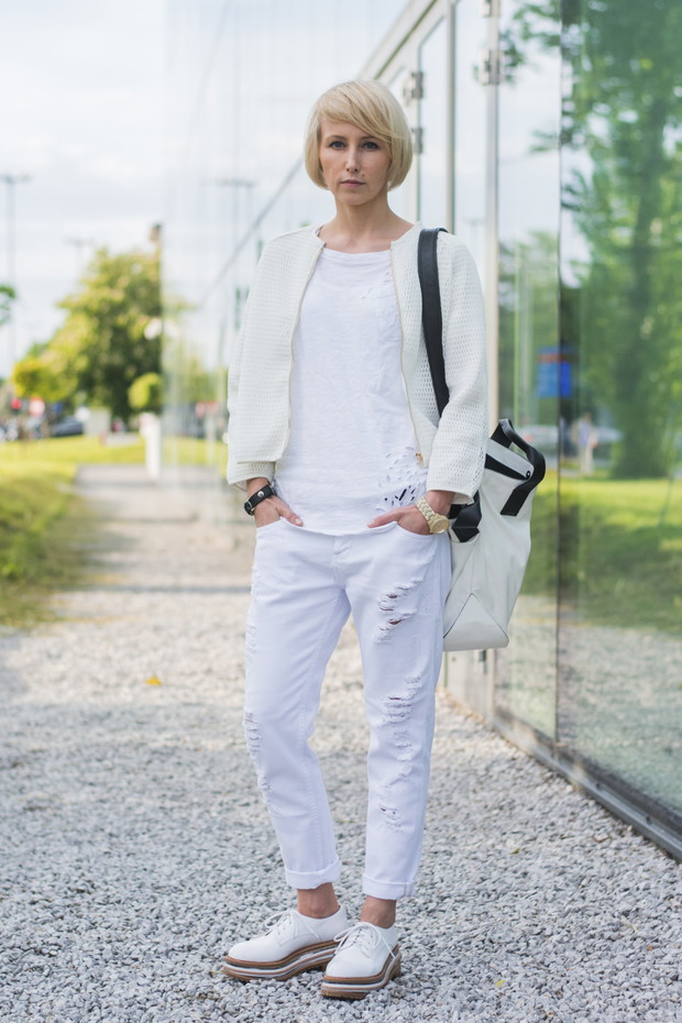 Street fashion na Fashion Week Poland jesień-zima 2014/2014, fot. Robert Purwin/ www.mr-faceless.blogspot