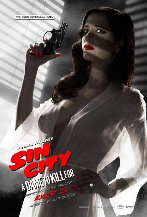 Gwiazdy na plakatach do filmu "Sin City: damulka warta grzechu"