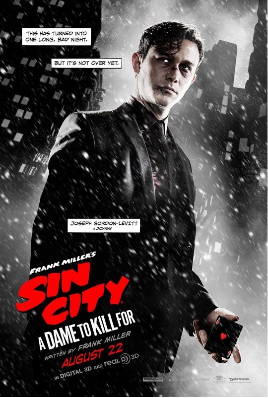 Gwiazdy na plakatach do filmu Sin City: damulka warta grzechu