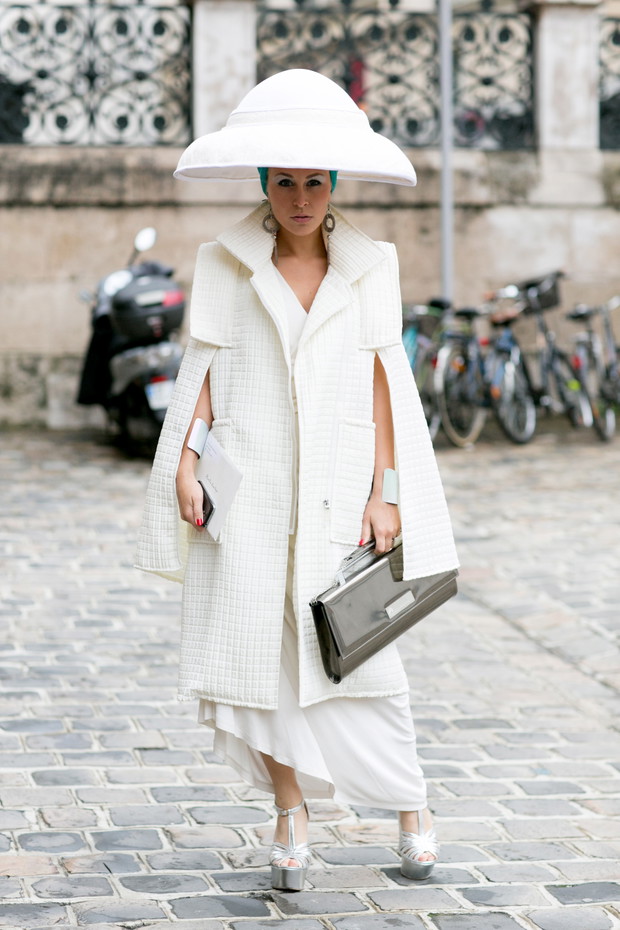 Street fashion: Paris Fashion Week Haute Couture jesień-zima 2014/2015