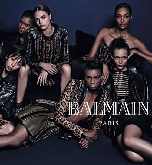 Cara Delevingne i Jourdan Dunn w kampanii Balmain jesień zima 2014/15