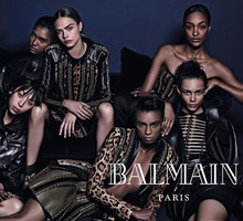 Cara Delevingne i Jourdan Dunn w kampanii Balmain jesień zima 2014/15