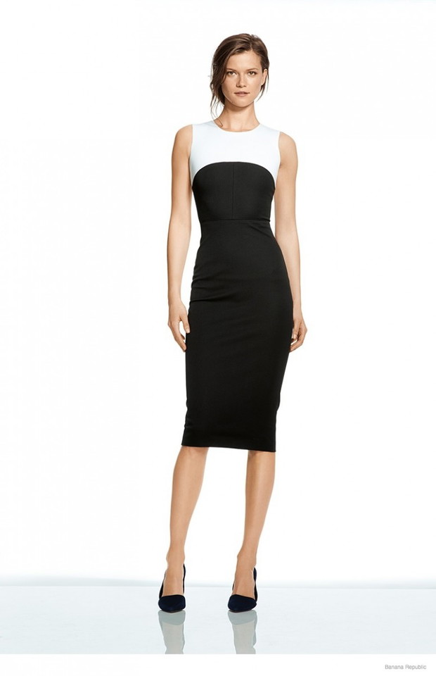 Kasia Struss w lookbooku Roland Mouret x Banana Republic