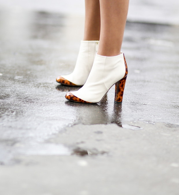 Białe buty - street fashion