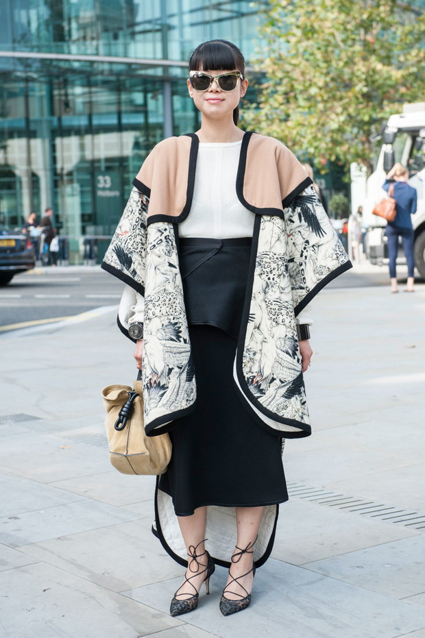 Street fashion: London Fashion Week wiosna-lato 2015