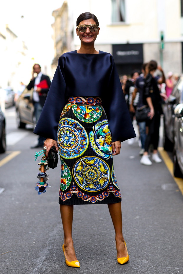 Street fashion: Milan Fashion Week wiosna-lato 2015