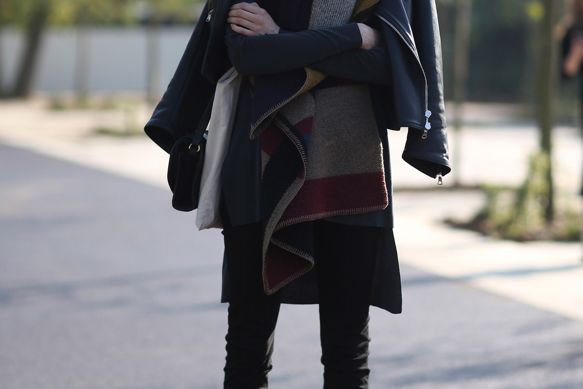 Gwiazdy i modelki w ponczo Burberry