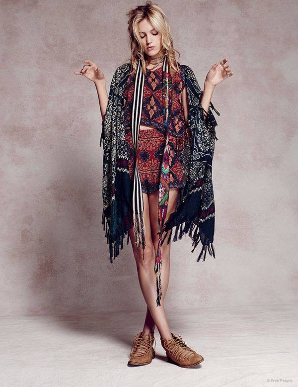 Anja Rubik w lookbooku Free People Resort 2015