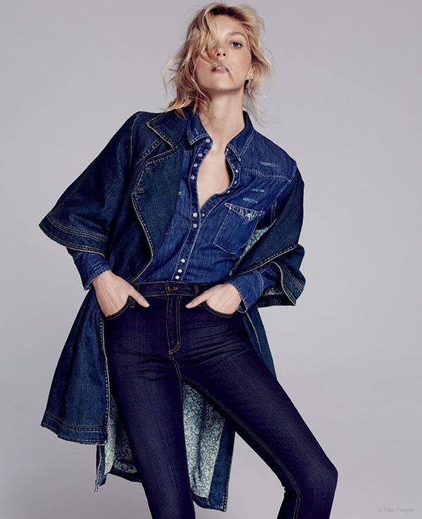 Anja Rubik w lookbooku Free People Resort 2015
