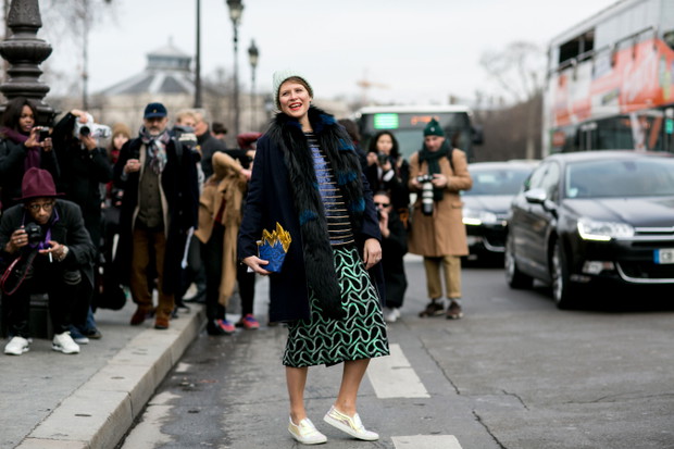 Street fashion: Paris Fashion Week Haute Couture wiosna-lato 2015