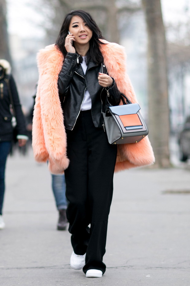 Street fashion: Paris Fashion Week Haute Couture wiosna-lato 2015