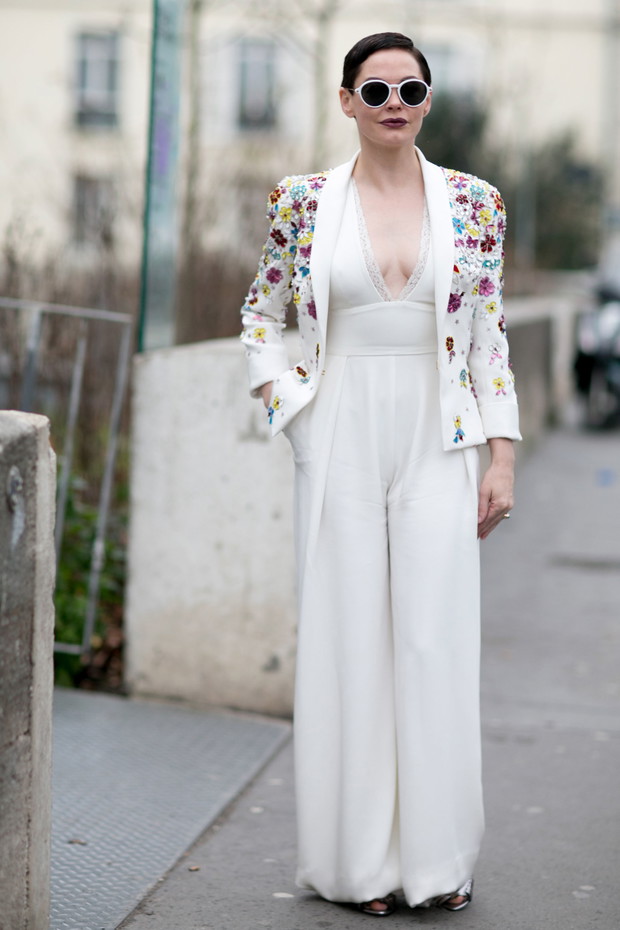 Street fashion: Paris Fashion Week Haute Couture wiosna-lato 2015