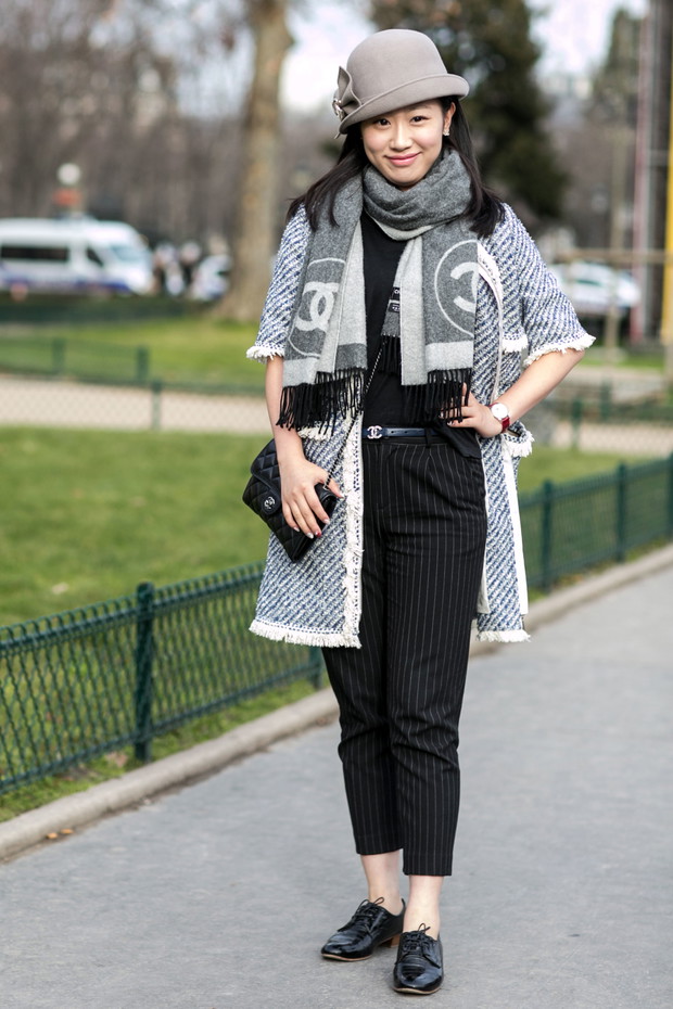Street fashion: Paris Fashion Week Haute Couture wiosna-lato 2015