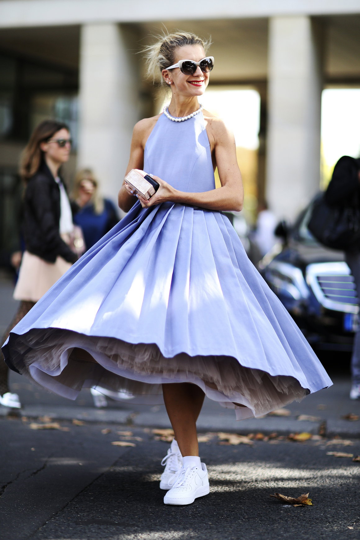 Modne sukienki wiosna lato 2015 - street fashion