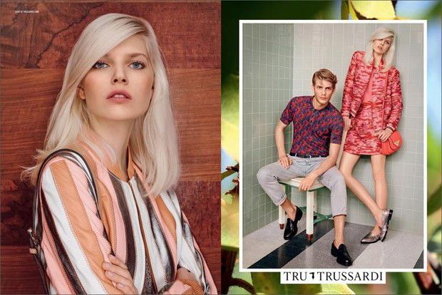 Ola Rudnicka w kampanii Tru Trussardi & Trussardi Jeans w-l 2015