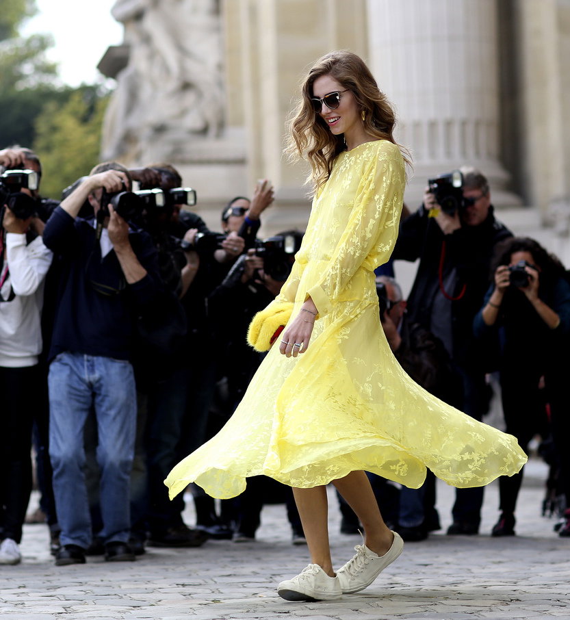 Street fashion wiosna-lato 2015: kolor żółty