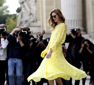 Street fashion wiosna-lato 2015: kolor żółty