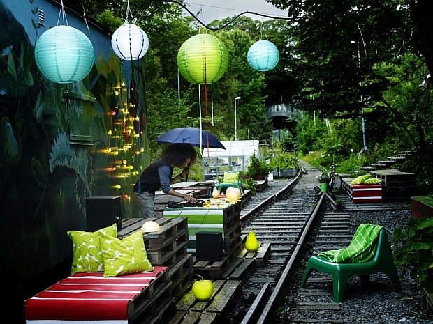 Zielone balkony Ikea