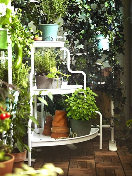 Zielone balkony Ikea